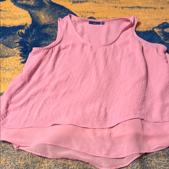 Apt. 9 Tops - Apt. 9 Pink Asymmetrical Sleeveless Tank Top XL EUC